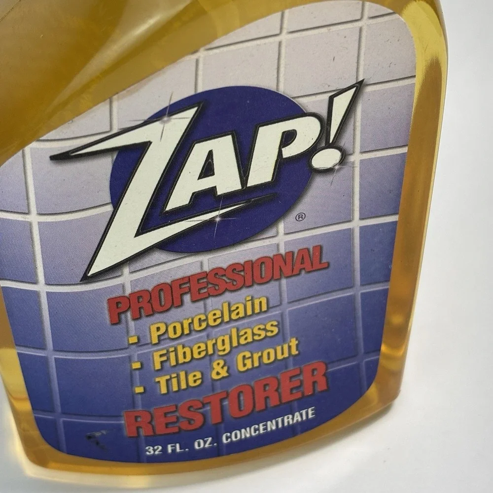 ZAP! PROFESSIONAL RESTORER Tile Porcelain Grout 32 oz Spray Bottle